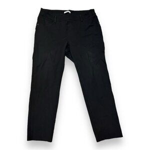 Womens Ari &Clo 16 Ultra Black Slim Fit Ponte Pullon Pants